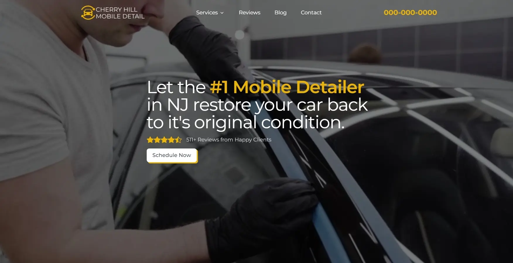 mobile car website redesign