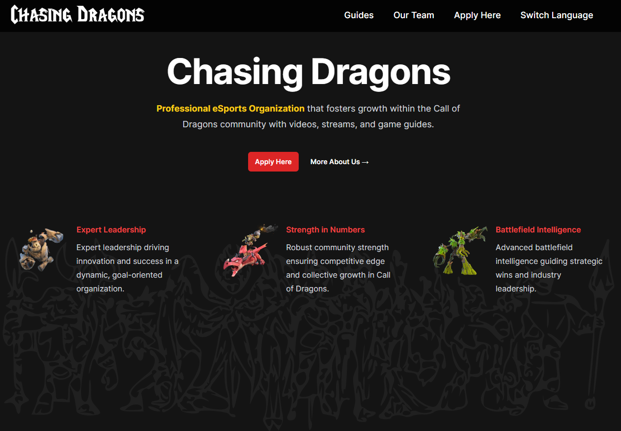 chasing dragons website